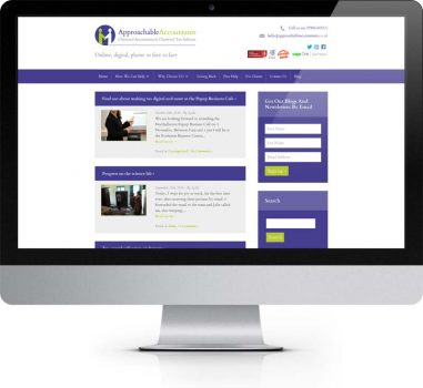 Approachable Accountants Easingwold York - Bespoke Web Design