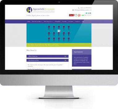 Approachable Accountants Easingwold York - Bespoke Web Design