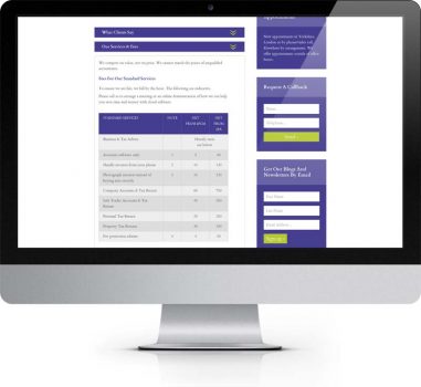 Approachable Accountants Easingwold York - Bespoke Web Design