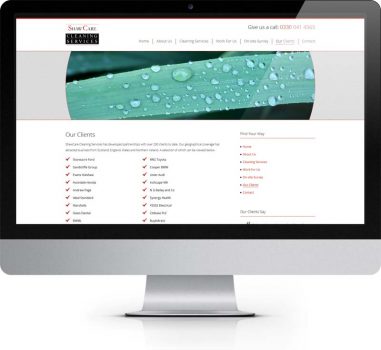 ShawCare Cleaning Services Wetherby - Bespoke Web Design