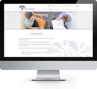The Jones Partnership Pickering North Yorkshire - Bespoke Web Design