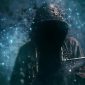 Hooded Hacker with tablet