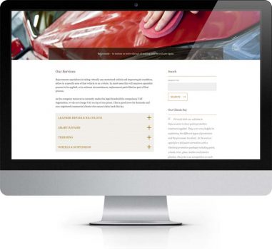 Rejuvenauto - Selby - Bespoke Web Deisgn